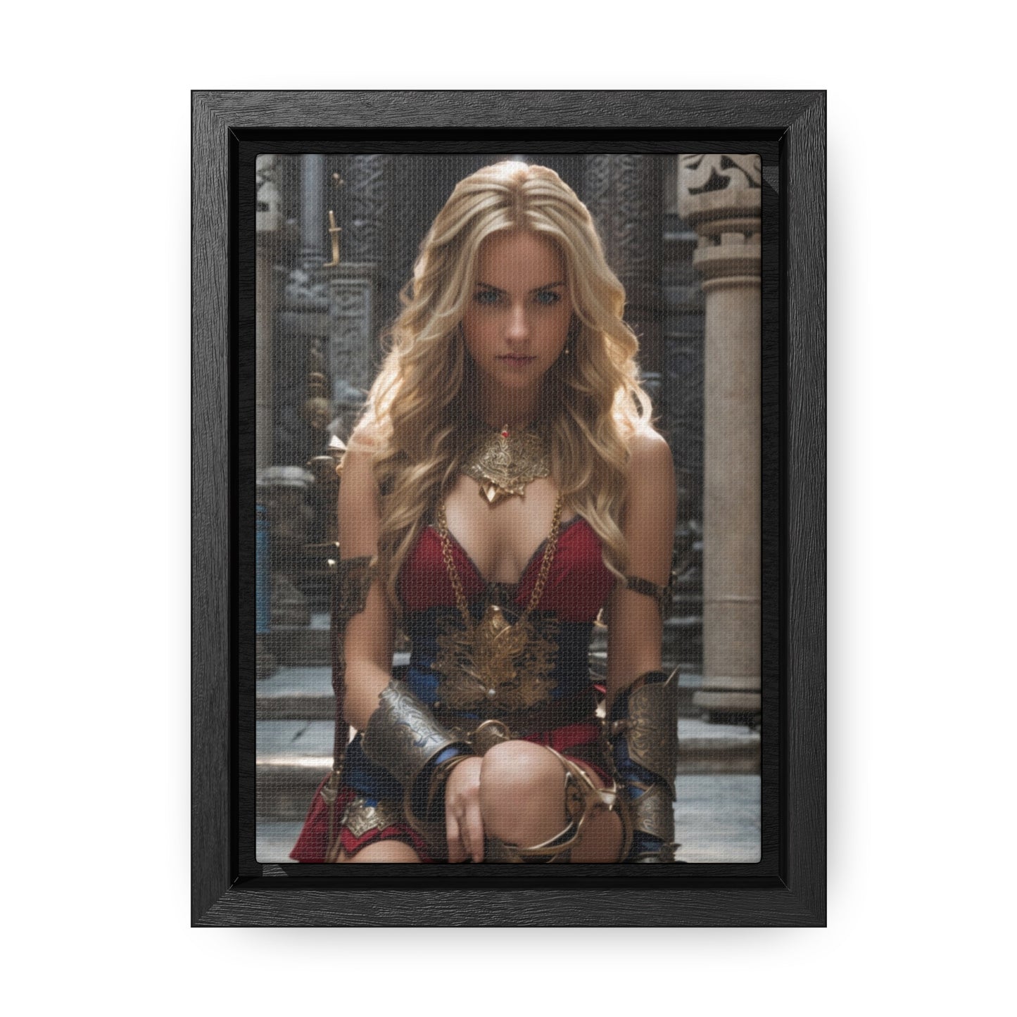 AMAZON GODDESS RED Gallery Canvas Wraps, Vertical Frame