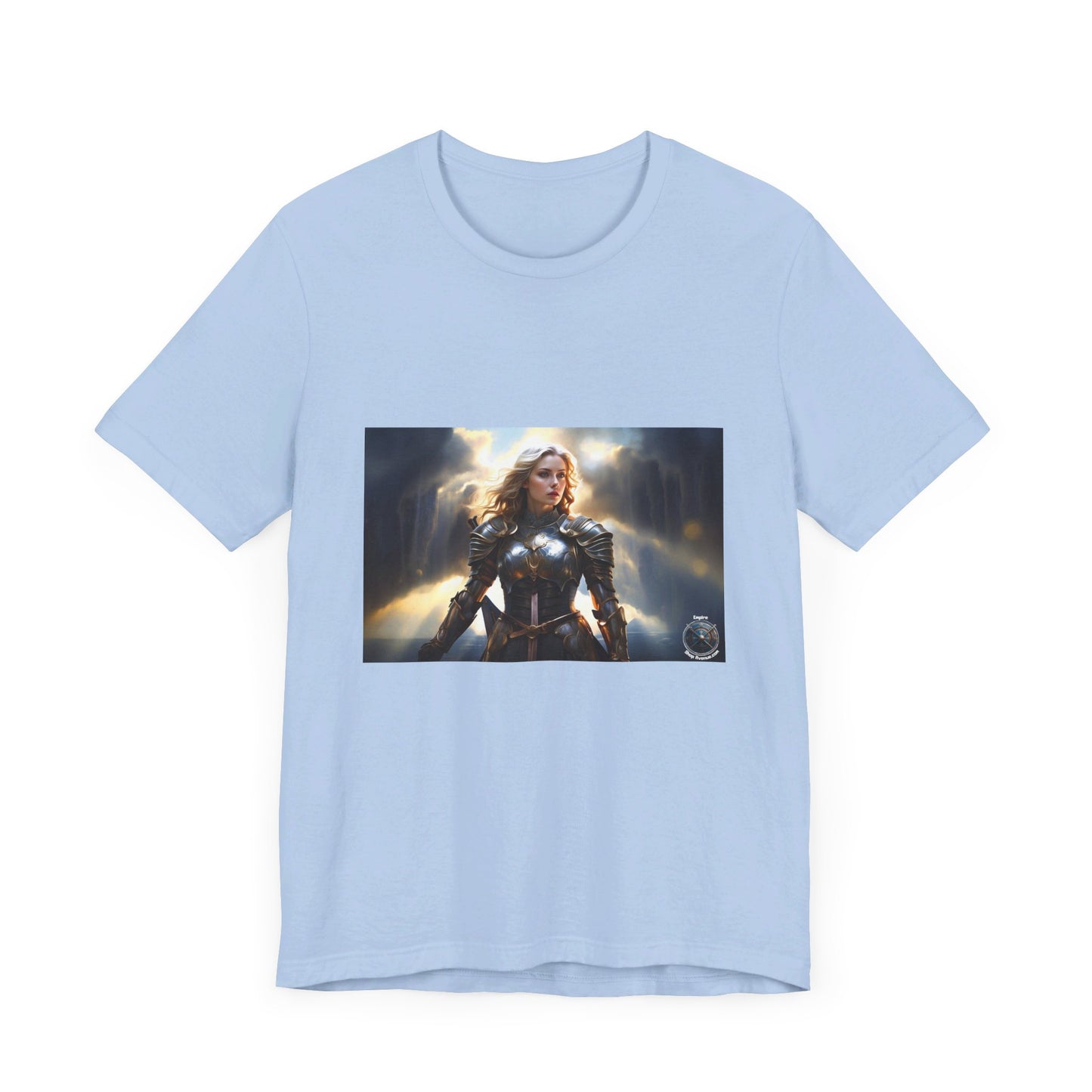 ARMORED WOMAN WARRIOR Unisex Jersey Short Sleeve Tee