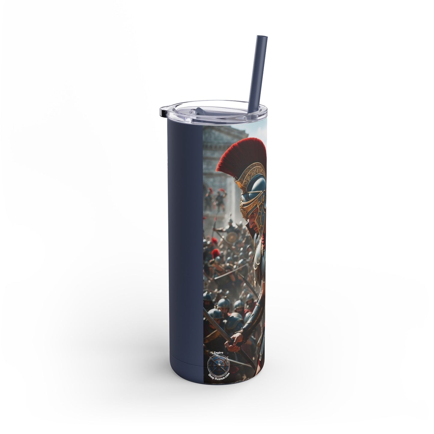 GREEK LEGENDARY HOPLITE Maars Maker Skinny Matte Tumbler, 20oz