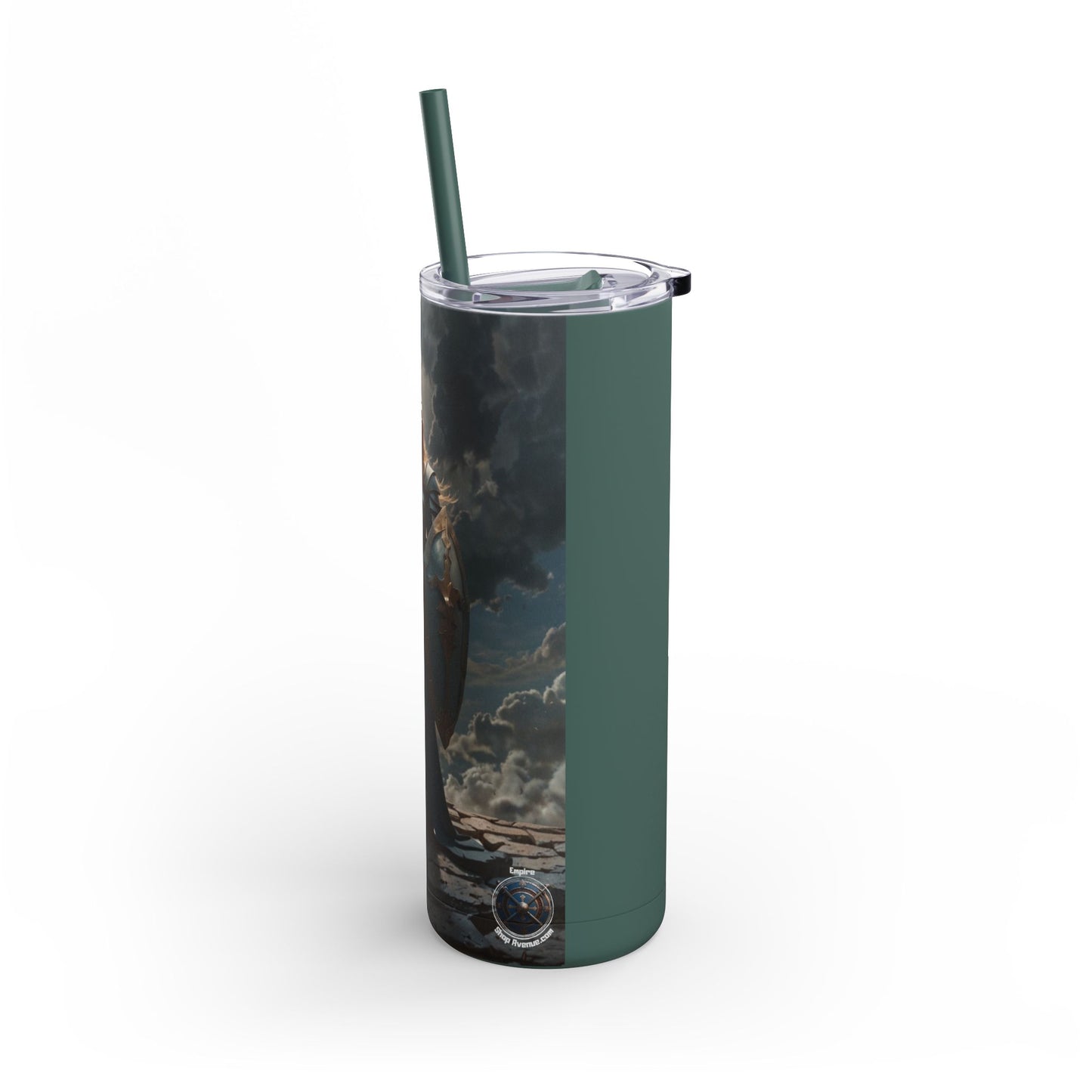 JOAN OF ARK STYLE ARMORED WARRIOR Maars Maker Skinny Matte Tumbler, 20oz