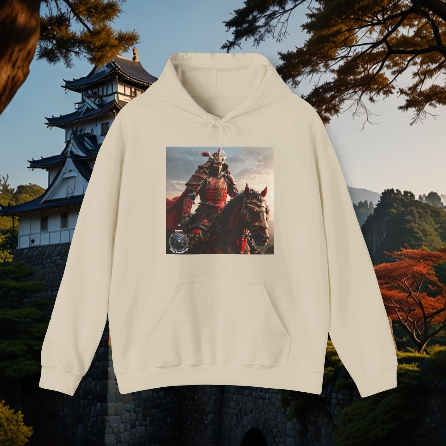 SAMURAI ON HORSE Unisex Heavy Blend™ Hooded Sweatshirt