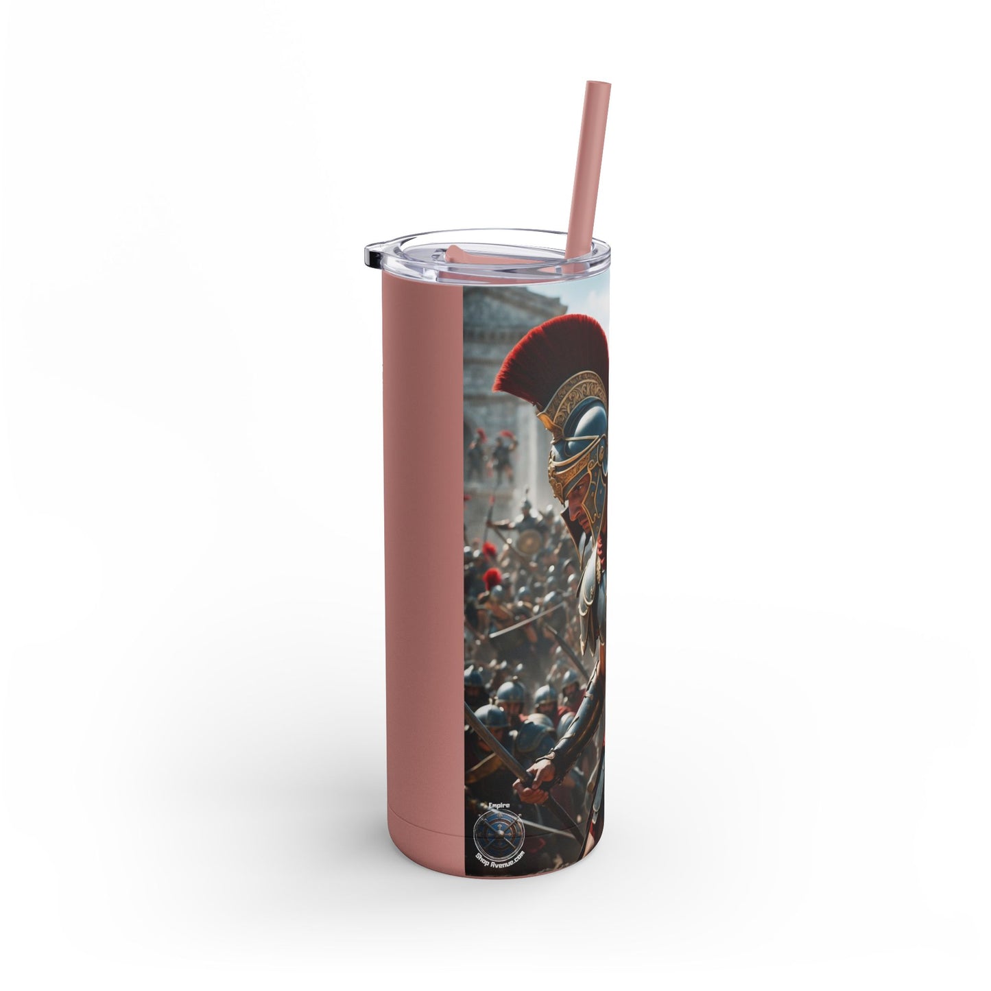 GREEK LEGENDARY HOPLITE Maars Maker Skinny Matte Tumbler, 20oz
