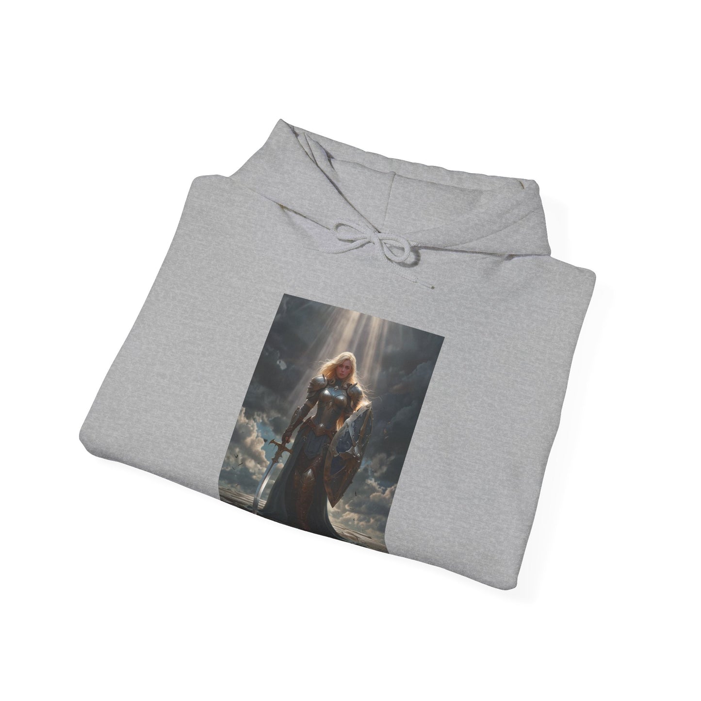 JOAN OF ARC STYLE FEMALE WARRIOR Unisex Heavy Blend™ Hooded Sweatshirt