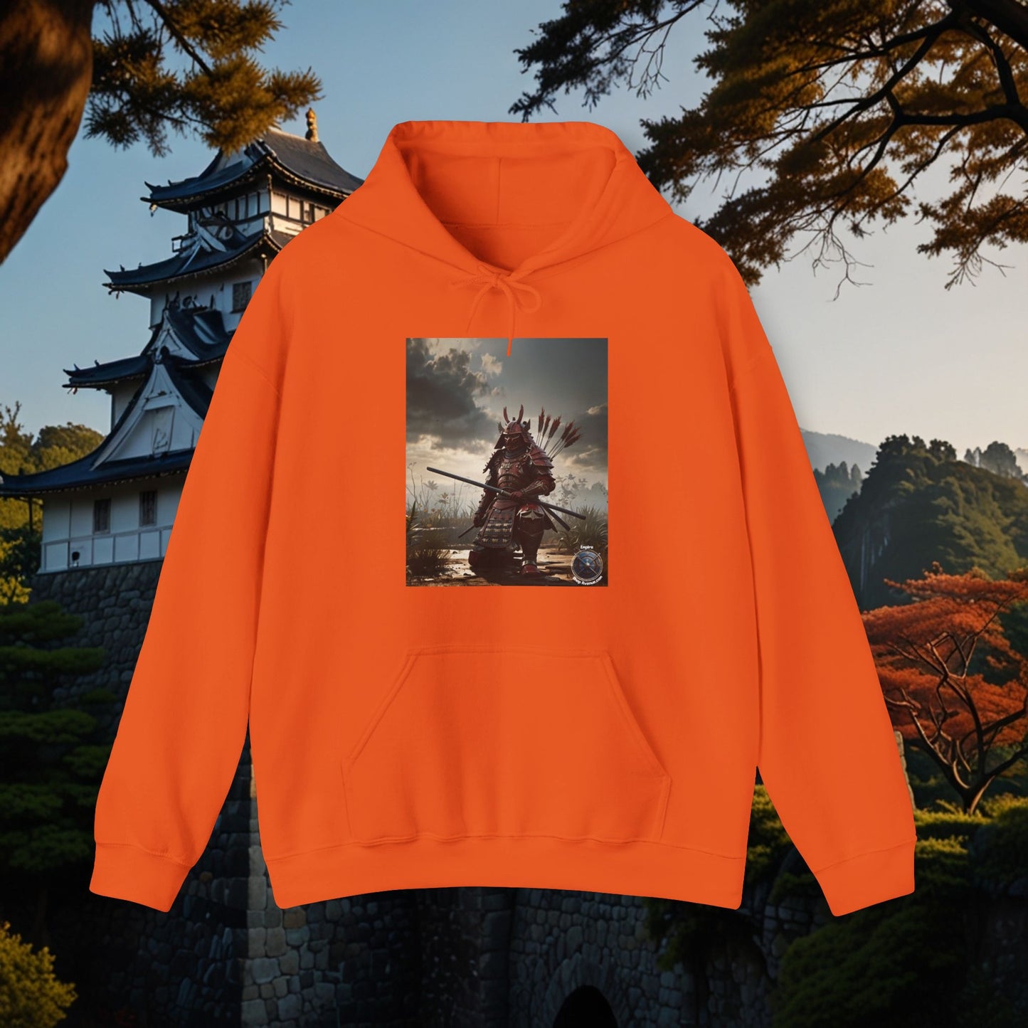 FULL RED SAMURAI Unisex Heavy Blend™ Hooded Sweatshirt