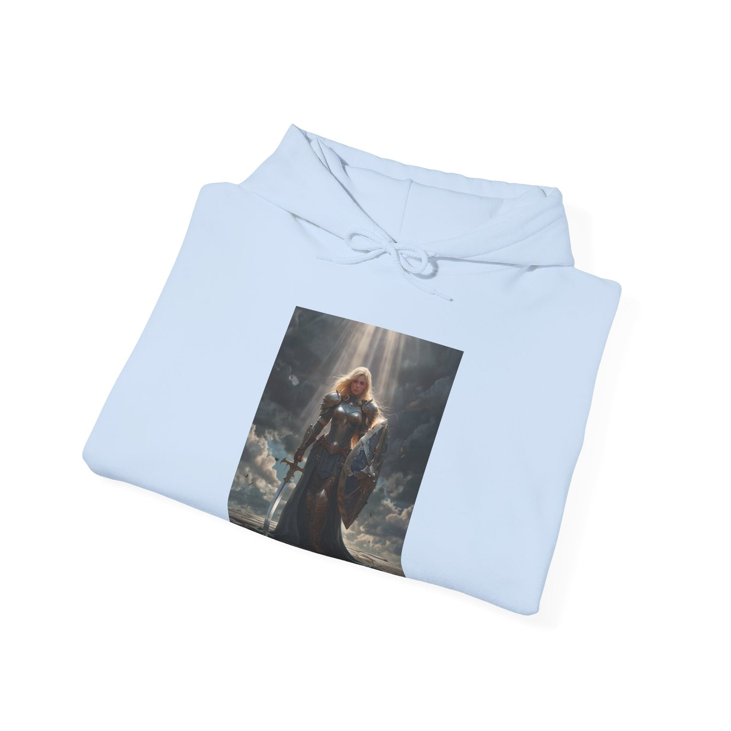 JOAN OF ARC STYLE FEMALE WARRIOR Unisex Heavy Blend™ Hooded Sweatshirt