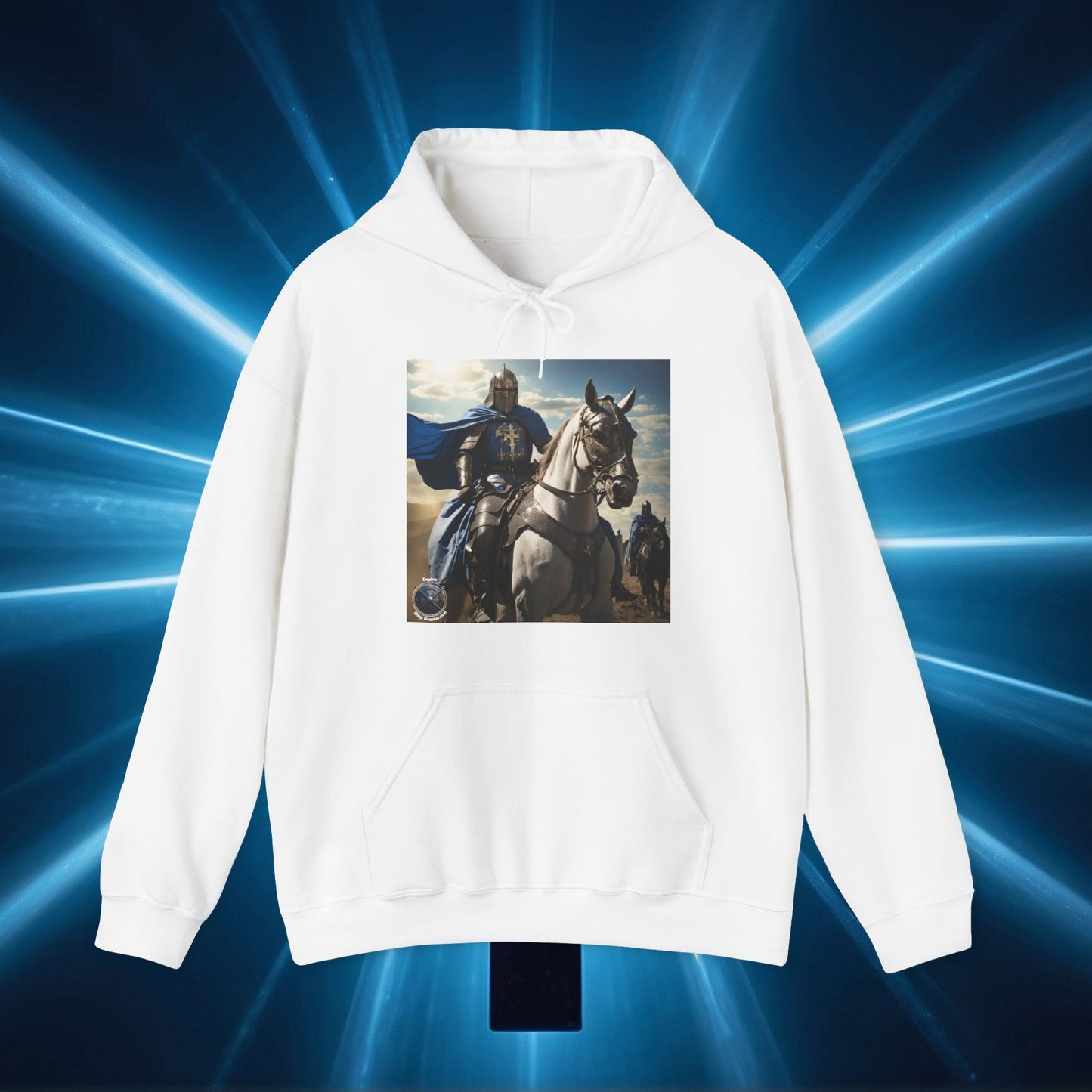 MOUNTED BLUE KNIGHT Unisex Heavy Blend™ Hooded Sweatshirt