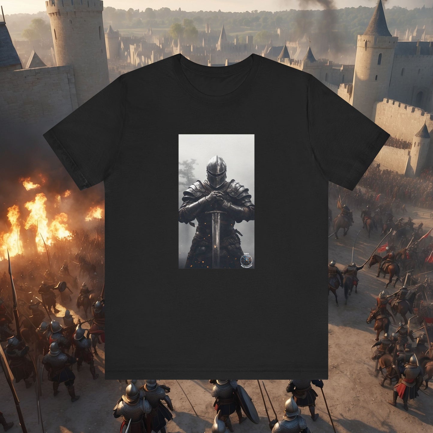 FULL PLATE ARMOR KNIGHT Unisex Jersey Short Sleeve Tee