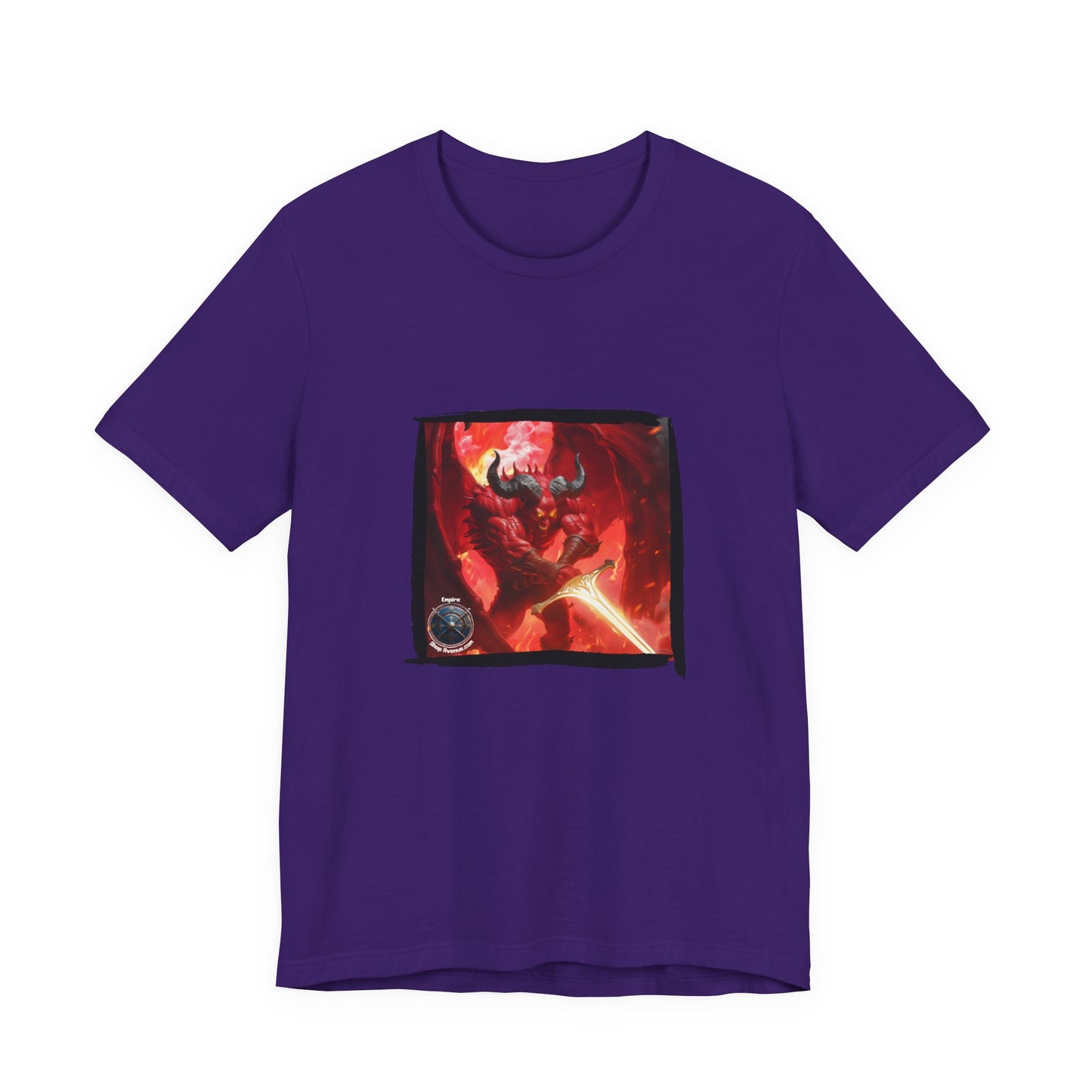 Devil Jersey Short Sleeve Tee - Fantasy worlds devil t-shirt
