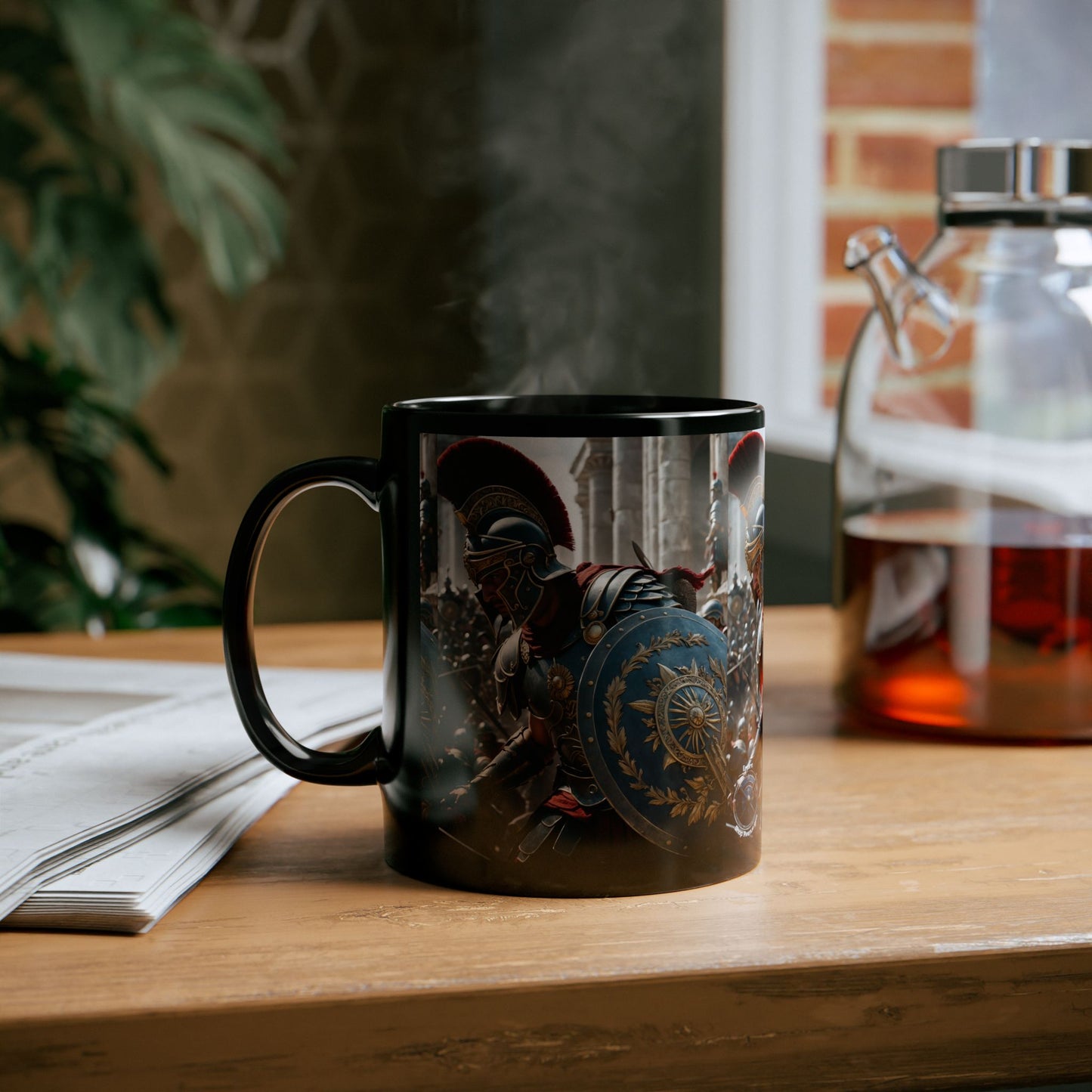 GREEK LEGENDARY HOPLITE Black Mug (11oz, 15oz)