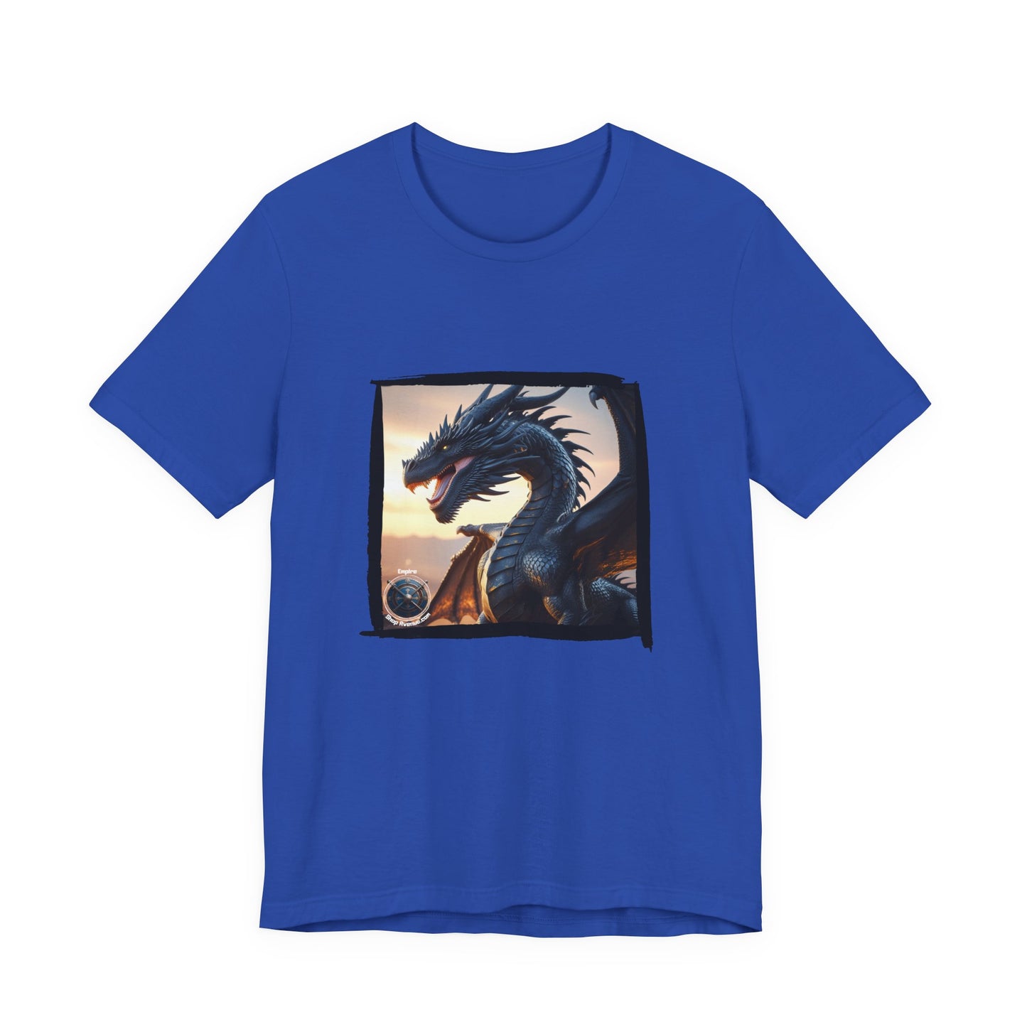 Black dragon Unisex Jersey Short Sleeve Tee - Black dragon t-shirt