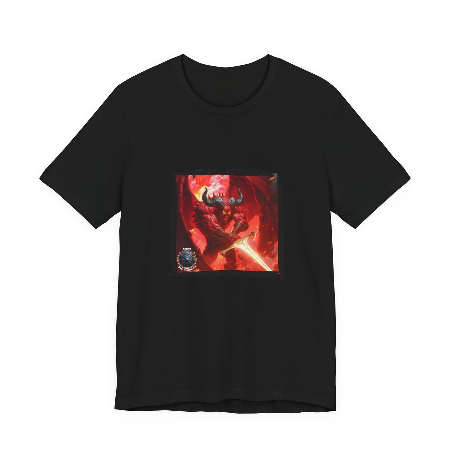 Devil Jersey Short Sleeve Tee - Fantasy worlds devil t-shirt