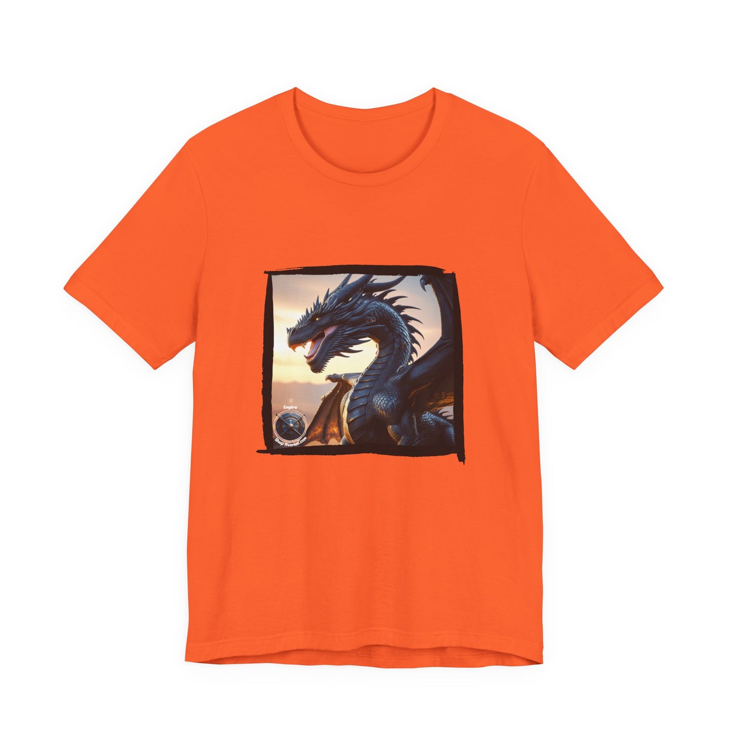 Black dragon Unisex Jersey Short Sleeve Tee - Black dragon t-shirt