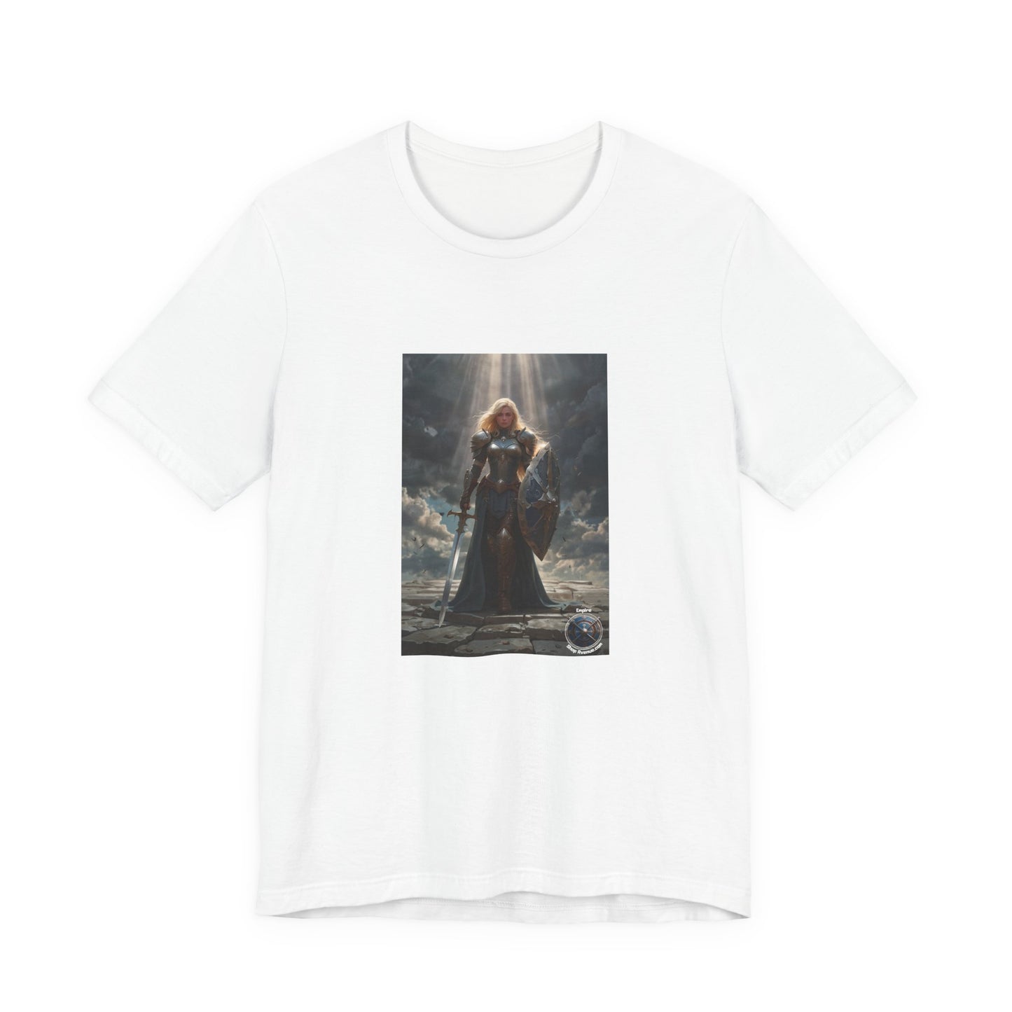 JOAN OF ARK LIKE FEMALE WARRIOR Unisex Jersey Short Sleeve Tee