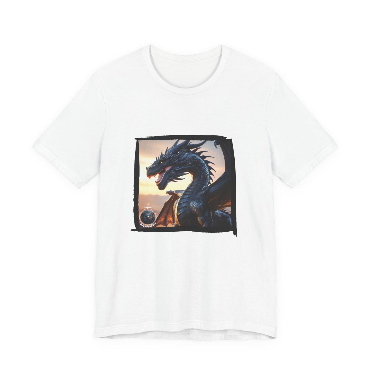 Black dragon Unisex Jersey Short Sleeve Tee - Black dragon t-shirt