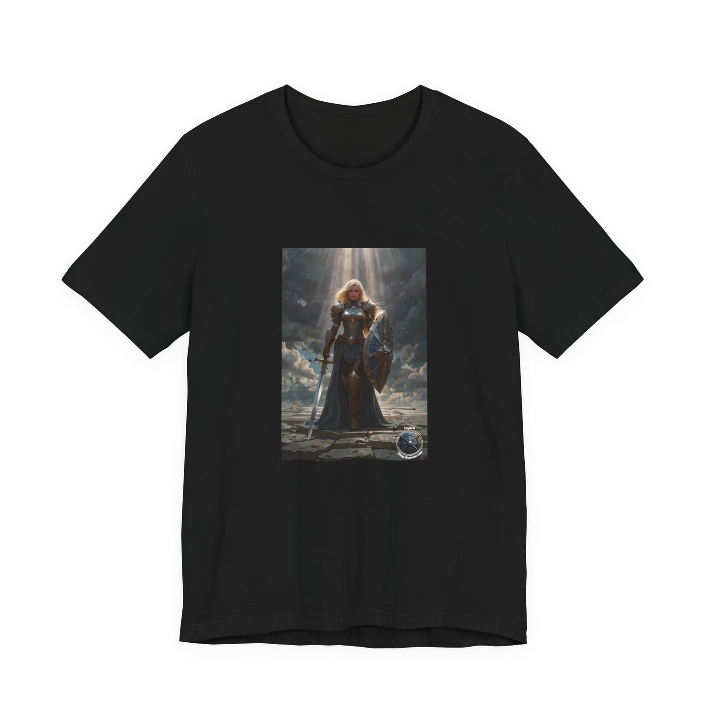 JOAN OF ARK LIKE FEMALE WARRIOR Unisex Jersey Short Sleeve Tee