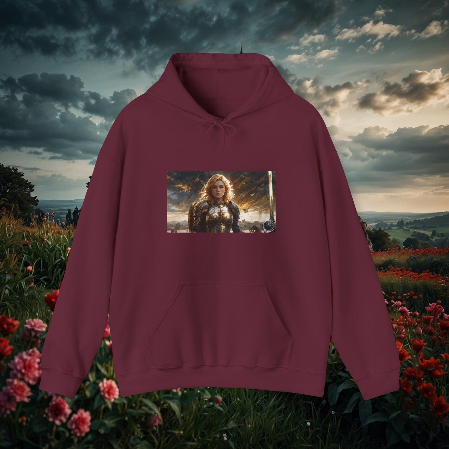 BLONDE WARRIOR Unisex Heavy Blend™ Hooded Sweatshirt