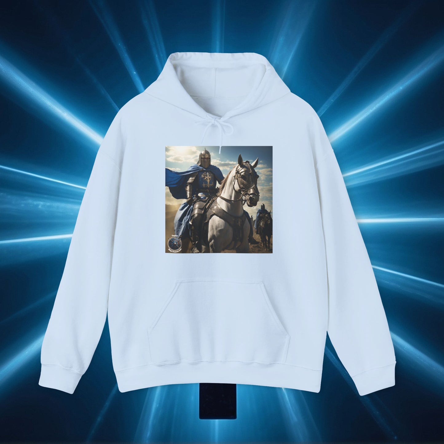 MOUNTED BLUE KNIGHT Unisex Heavy Blend™ Hooded Sweatshirt