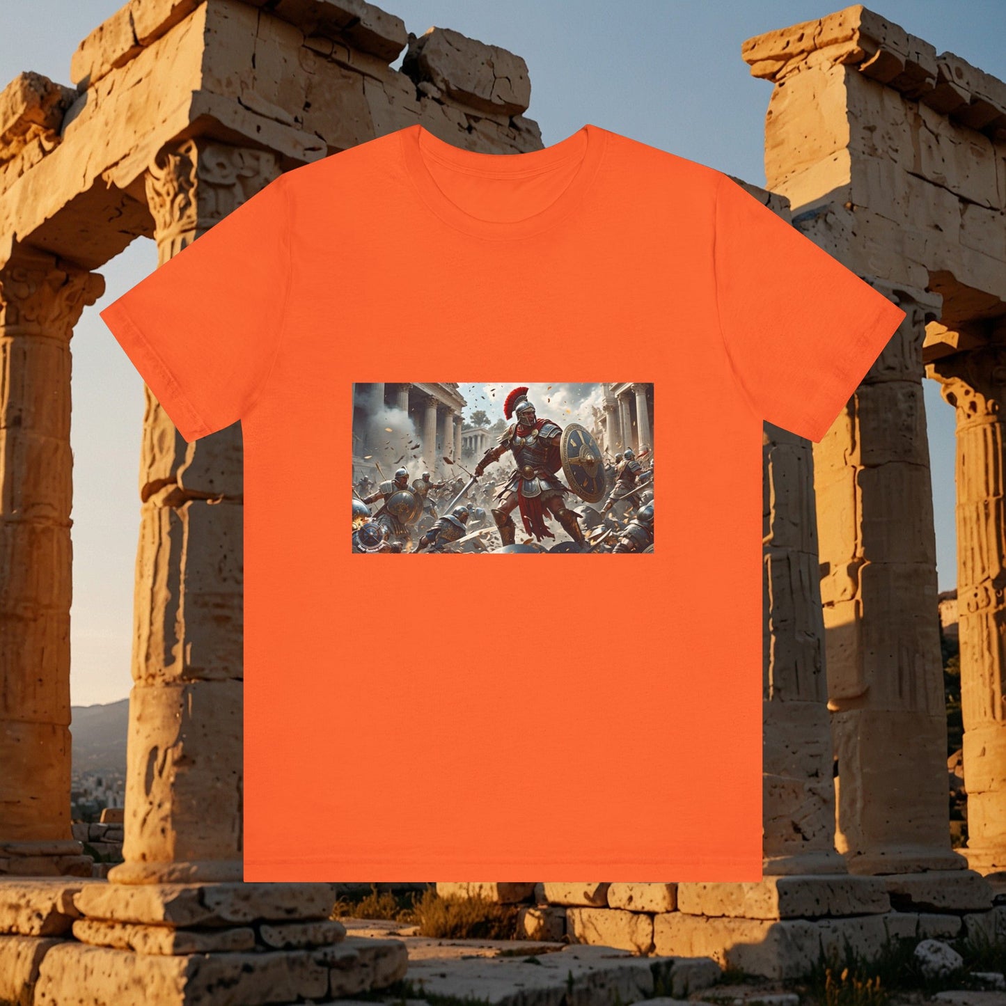 GREEK BATTLE SCENE Unisex Jersey Short Sleeve Tee