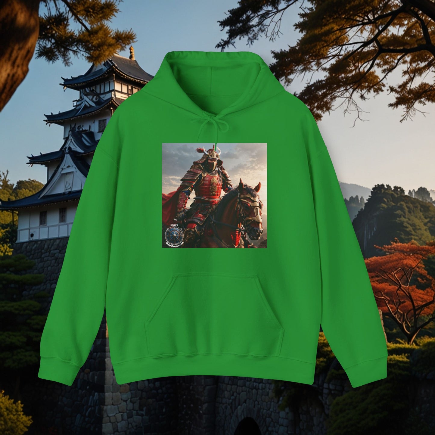 SAMURAI ON HORSE Unisex Heavy Blend™ Hooded Sweatshirt