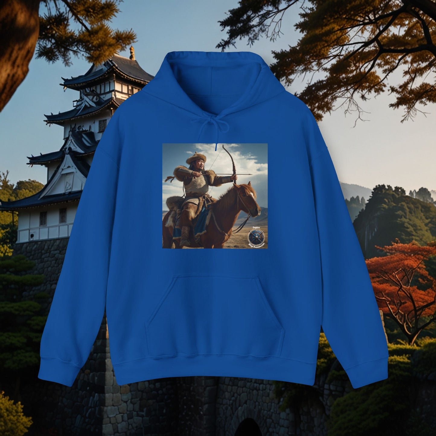 MONGOLIAN/ASIAN WARRIOR Unisex Heavy Blend™ Hooded Sweatshirt