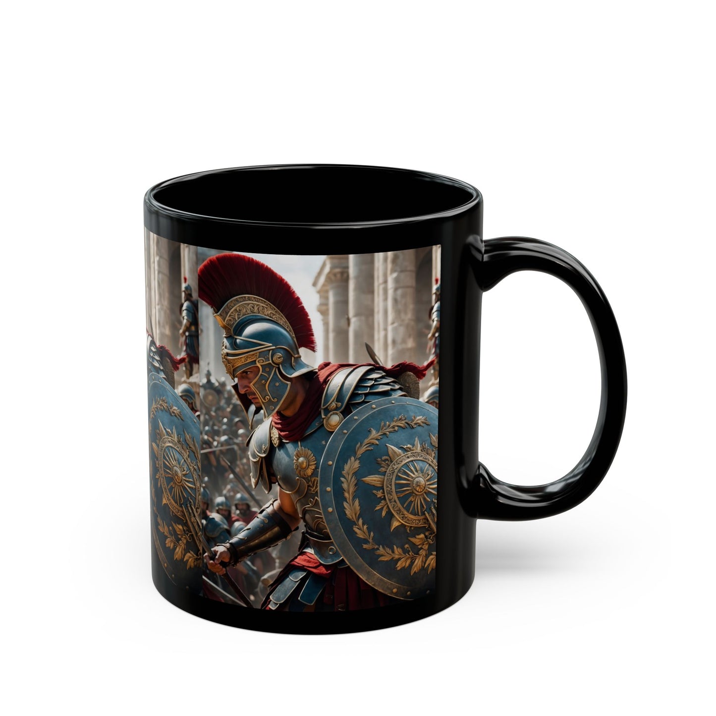 GREEK LEGENDARY HOPLITE Black Mug (11oz, 15oz)