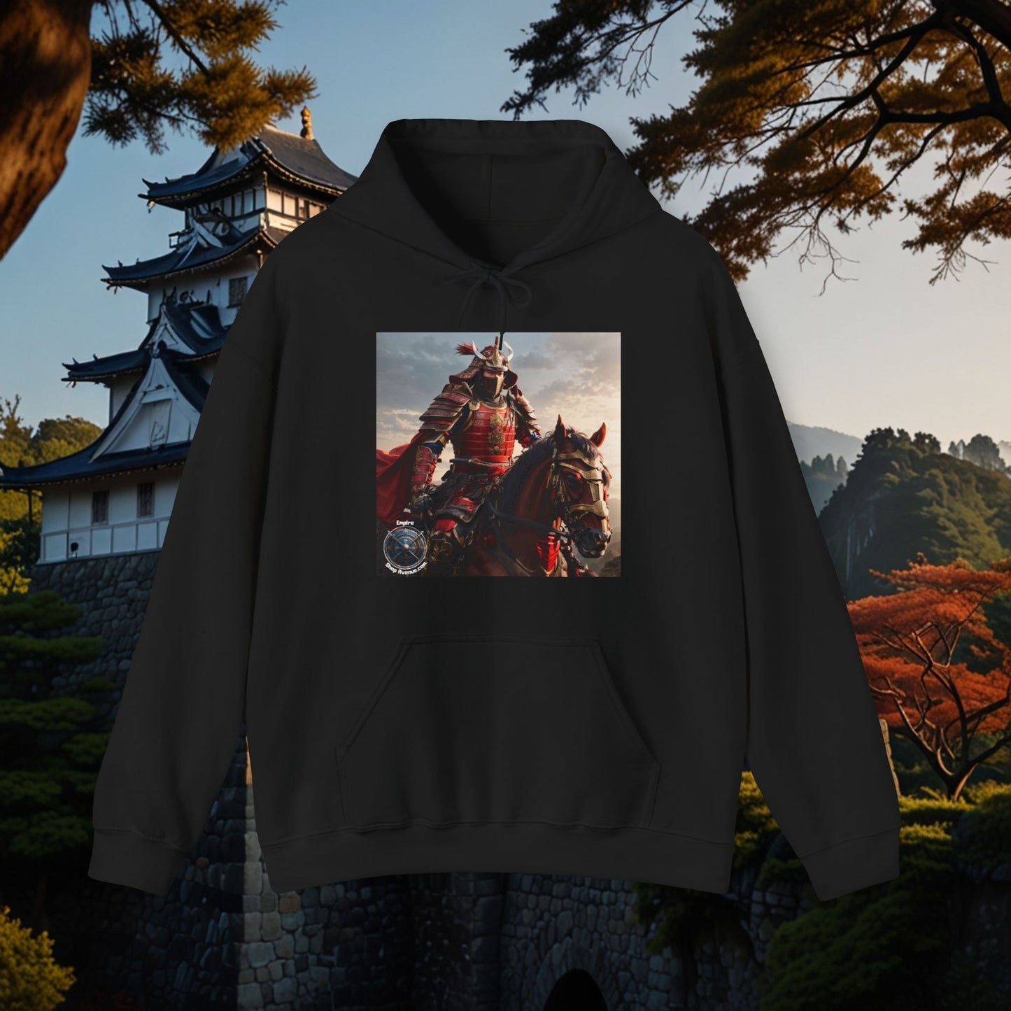 SAMURAI ON HORSE Unisex Heavy Blend™ Hooded Sweatshirt