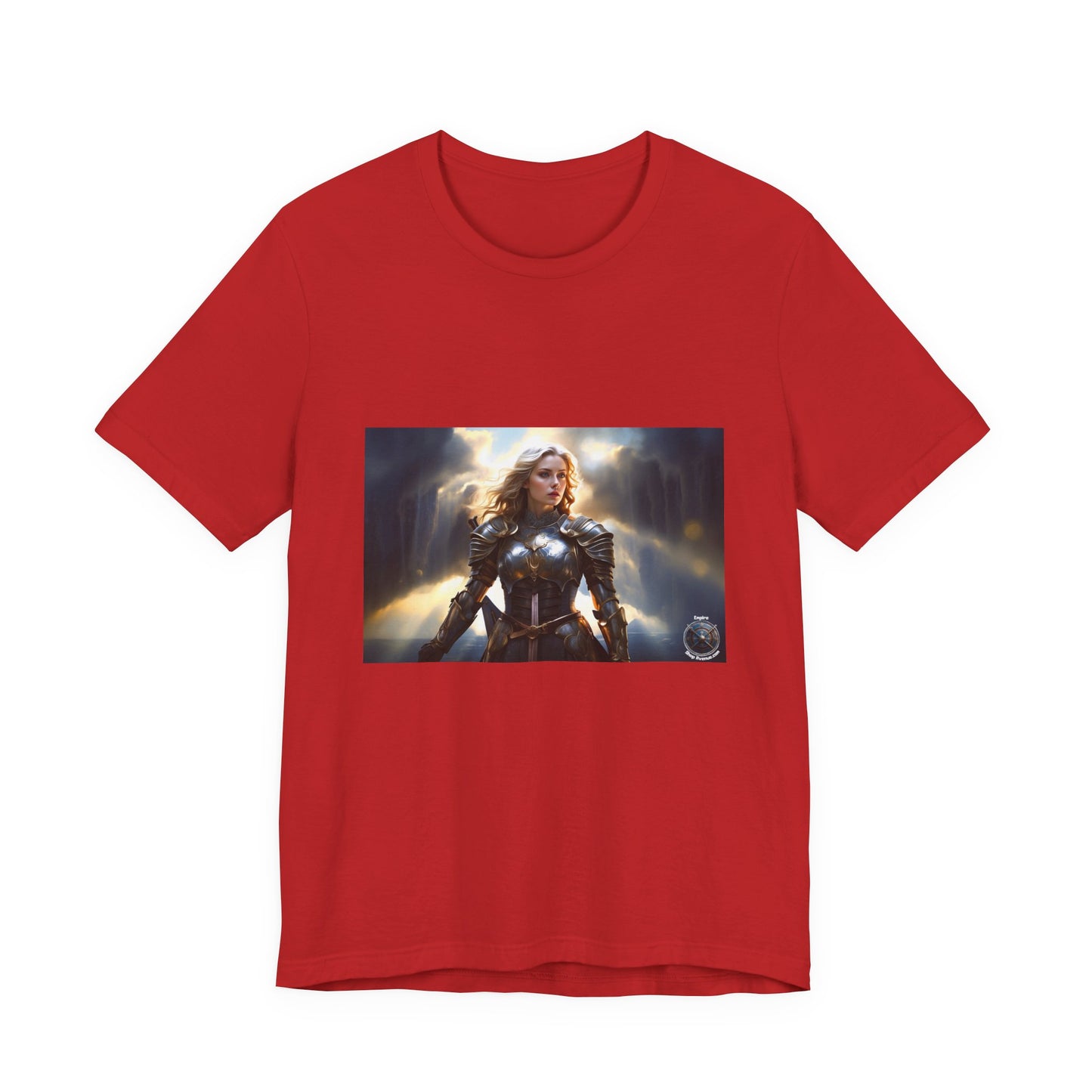 ARMORED WOMAN WARRIOR Unisex Jersey Short Sleeve Tee