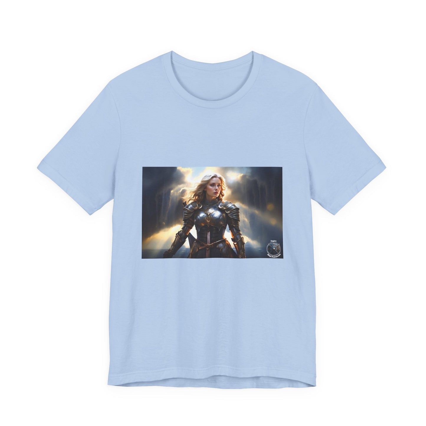 ARMORED WOMAN WARRIOR Unisex Jersey Short Sleeve Tee