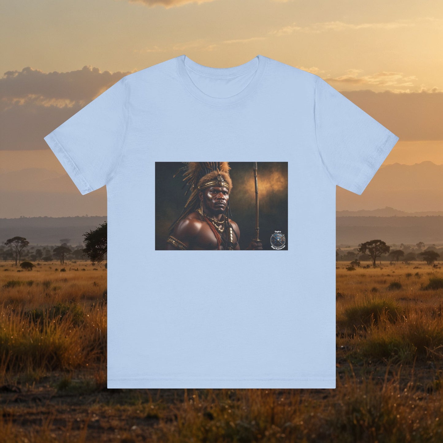 T-shirt à manches courtes unisexe en jersey ZULU WARRIOR 