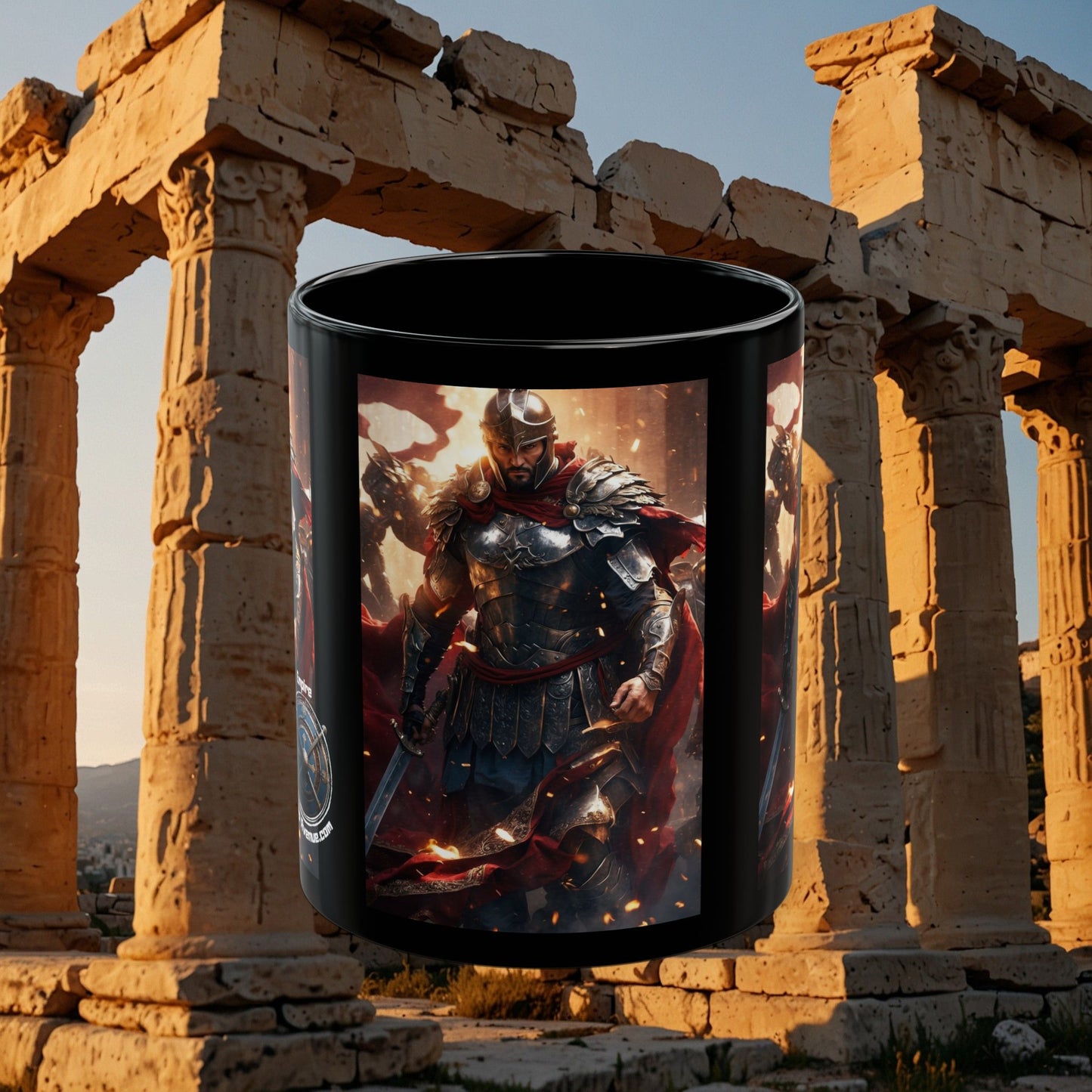 ROMAN OFFICER Black Mug (11oz, 15oz)