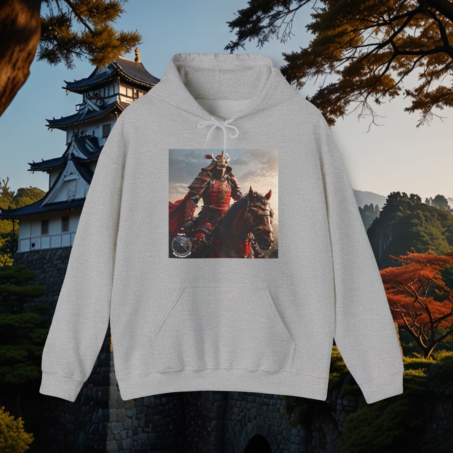 SAMURAI ON HORSE Unisex Heavy Blend™ Hooded Sweatshirt