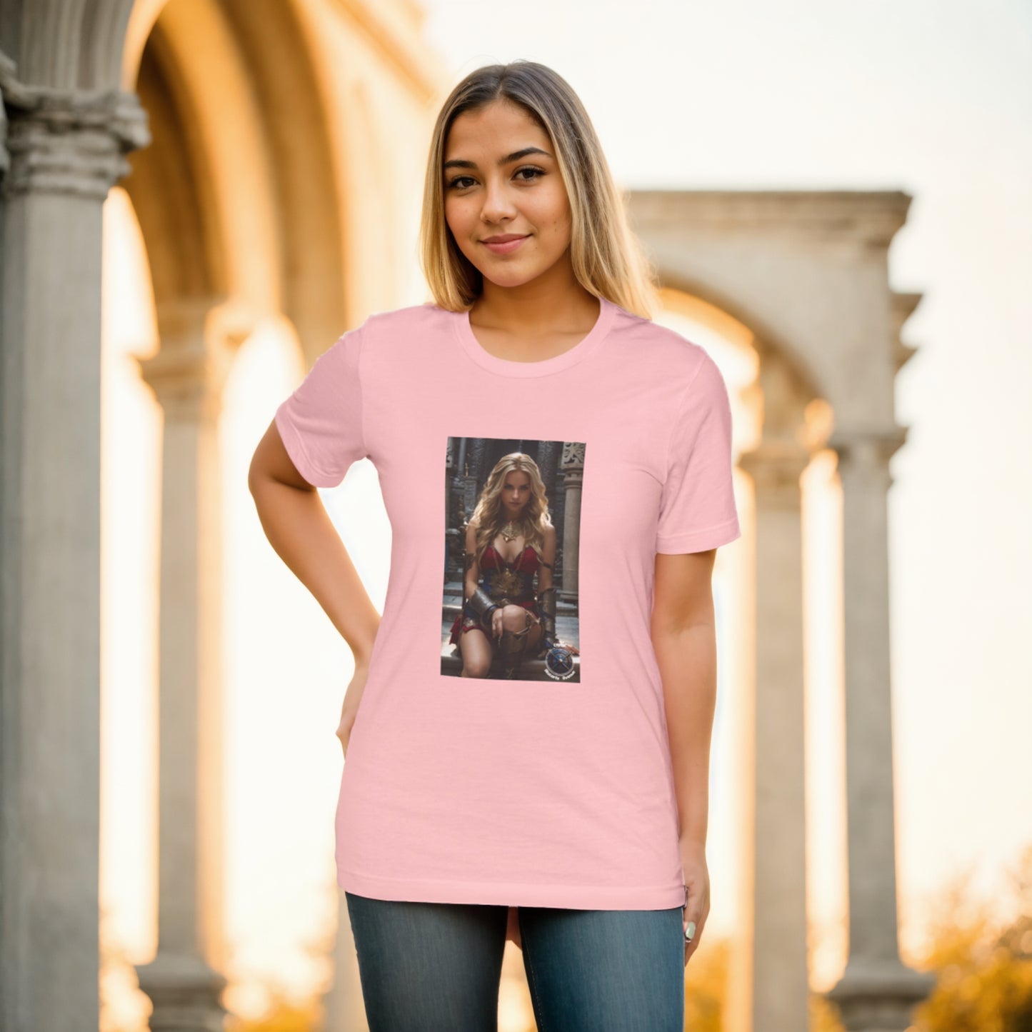 AMAZON GODDESS RED Unisex Jersey Short Sleeve Tee