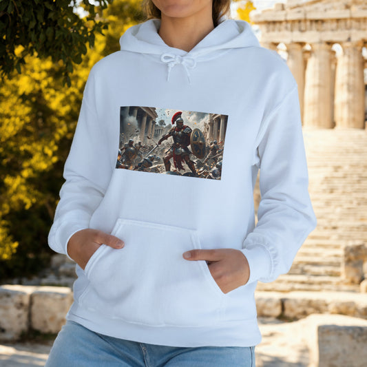 GREEK WAR SCENE Unisex Heavy Blend™ Hooded Sweatshirt