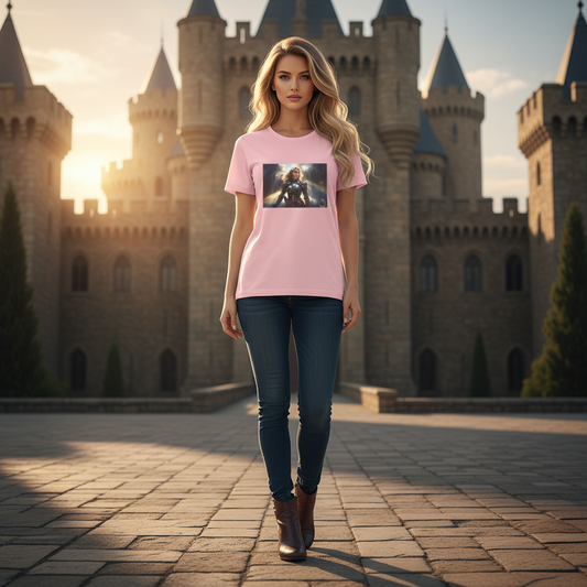 ARMORED WOMAN WARRIOR Unisex Jersey Short Sleeve Tee