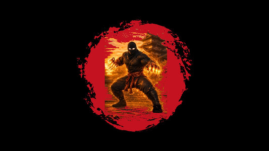 Horror Silhouette Tee — "Lord Please Help" Retro Skull Flame Design