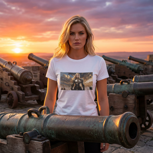 ARMORED Joan of Arc WARRIOR style Unisex Jersey Short Sleeve Tee