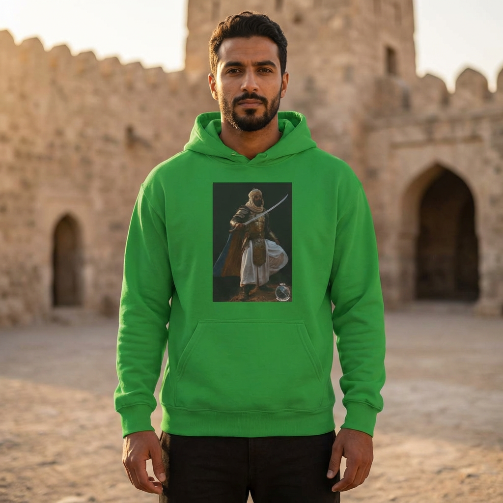 Sweat à capuche unisexe en mélange lourd ARABE / MAMLUK WARRIOR 2 
