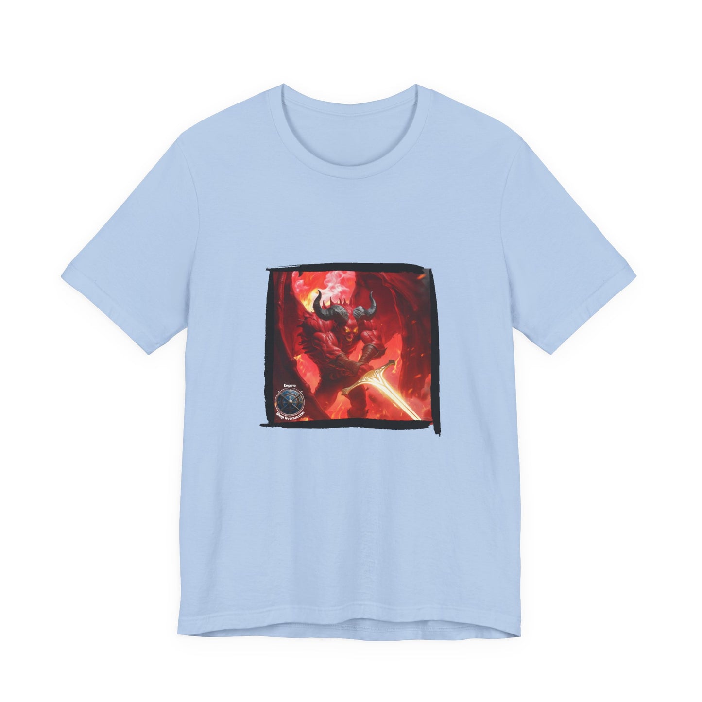 Devil Jersey Short Sleeve Tee - Fantasy worlds devil t-shirt