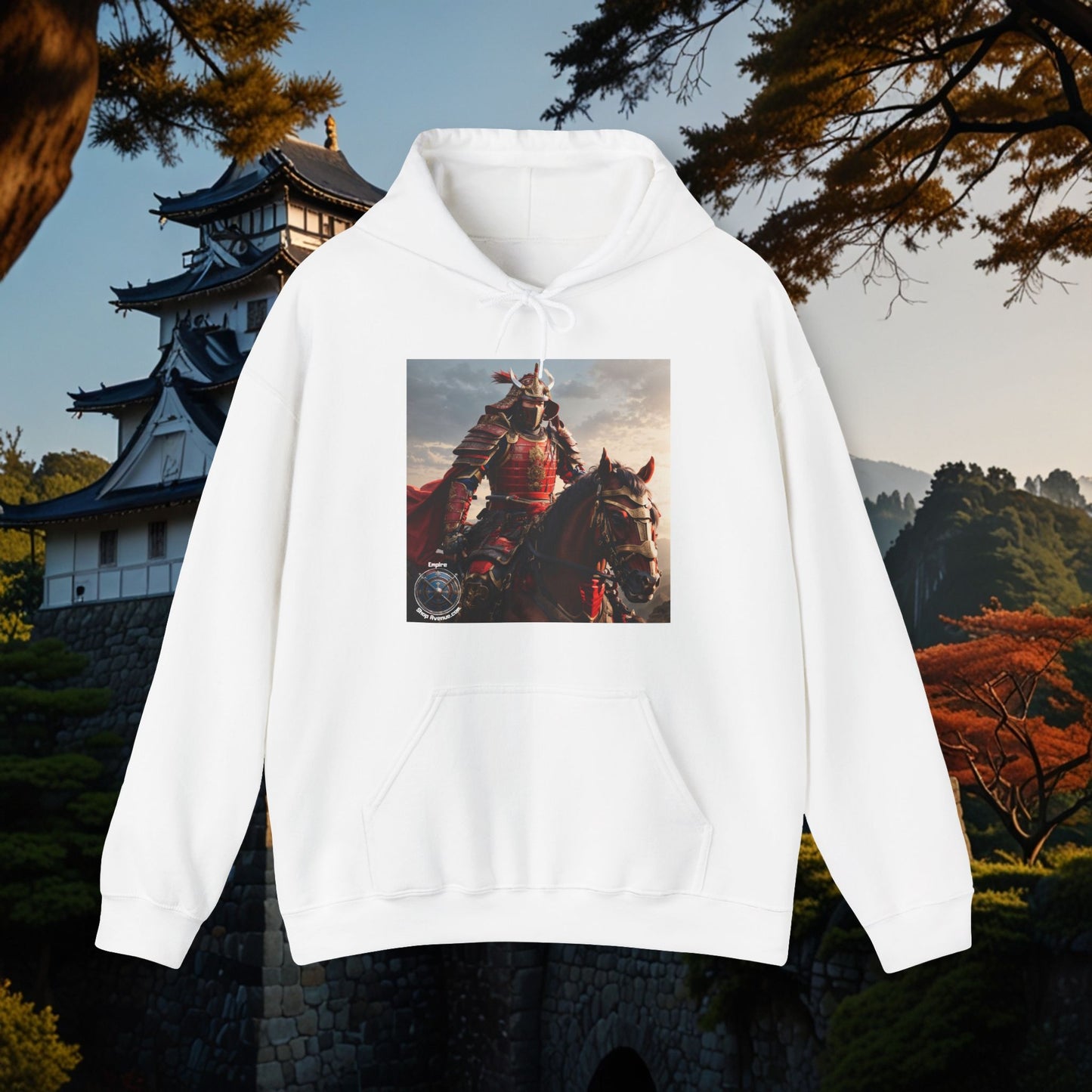 SAMURAI ON HORSE Unisex Heavy Blend™ Hooded Sweatshirt