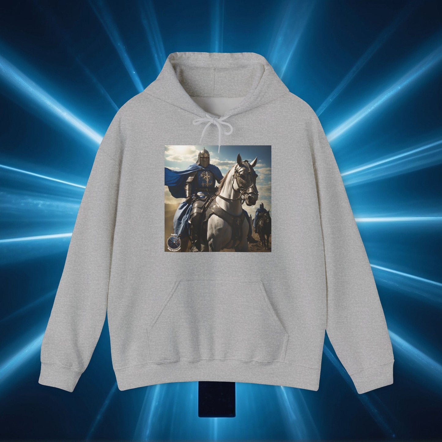 MOUNTED BLUE KNIGHT Unisex Heavy Blend™ Hooded Sweatshirt