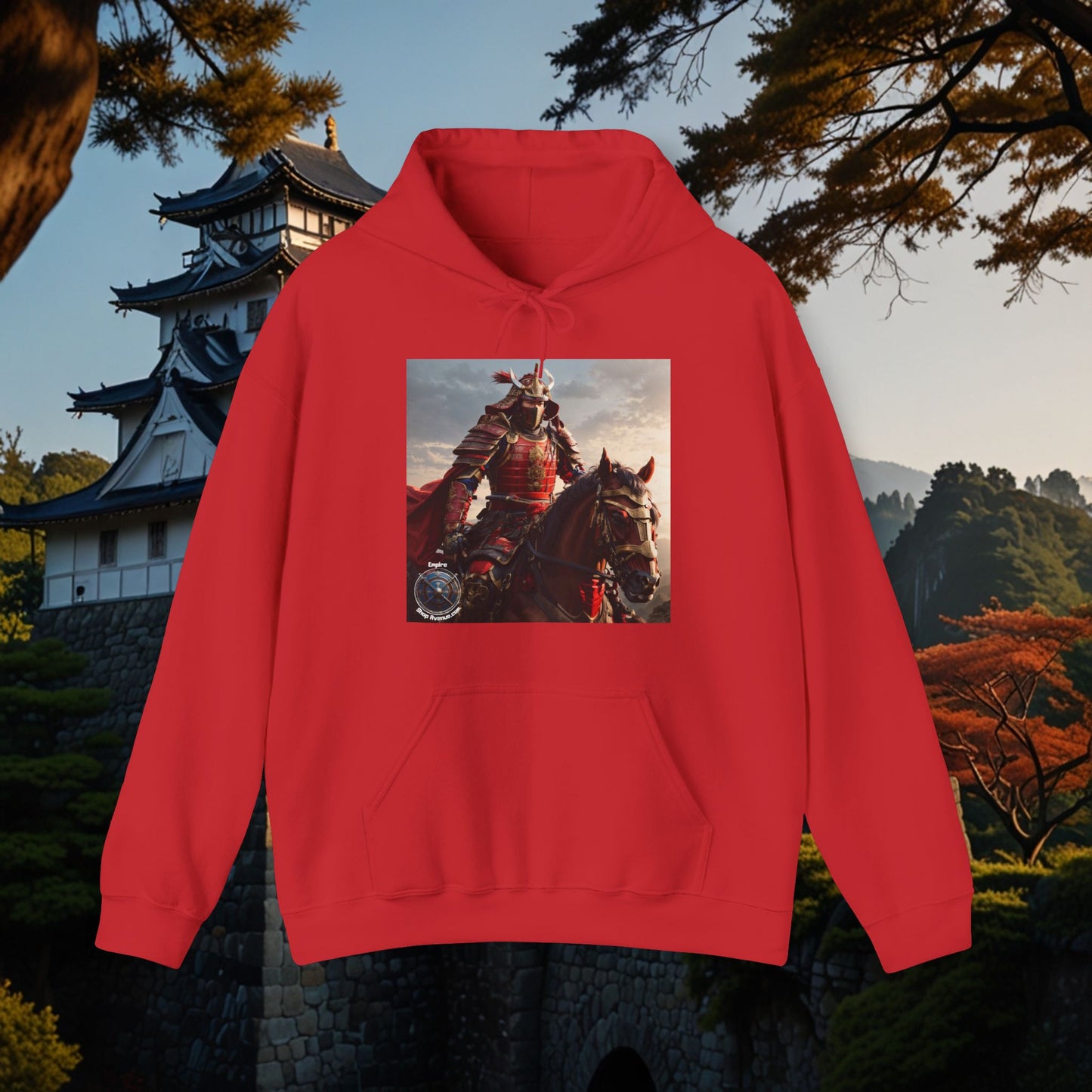 SAMURAI ON HORSE Unisex Heavy Blend™ Hooded Sweatshirt
