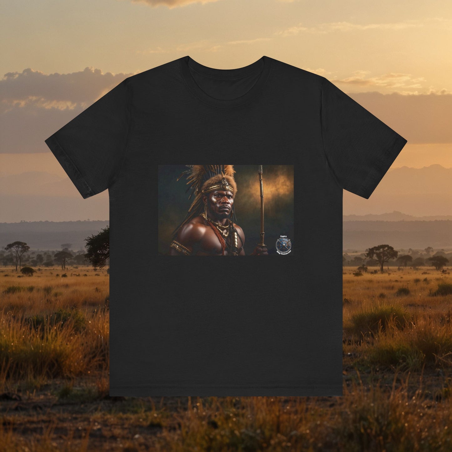 T-shirt à manches courtes unisexe en jersey ZULU WARRIOR 