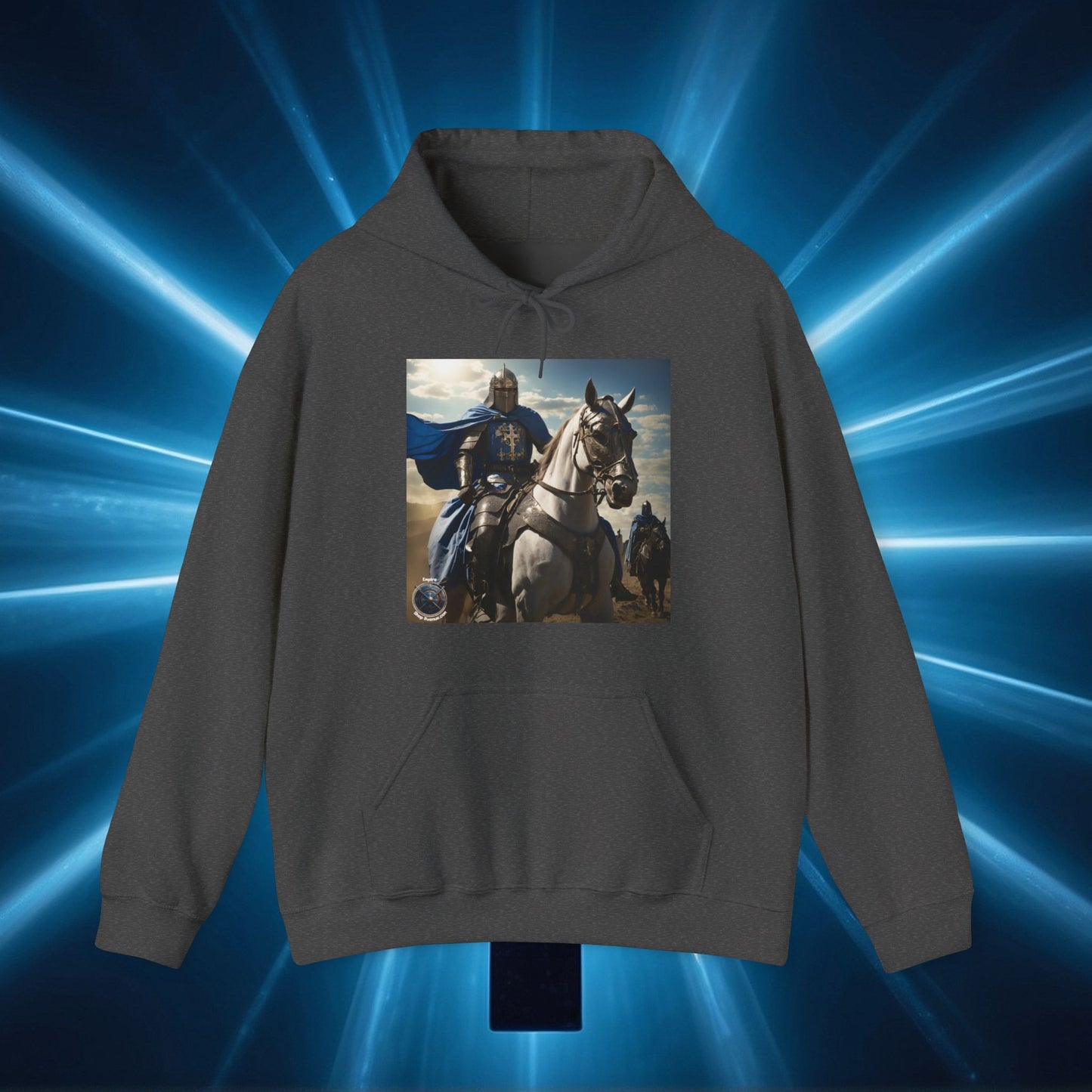 MOUNTED BLUE KNIGHT Unisex Heavy Blend™ Hooded Sweatshirt