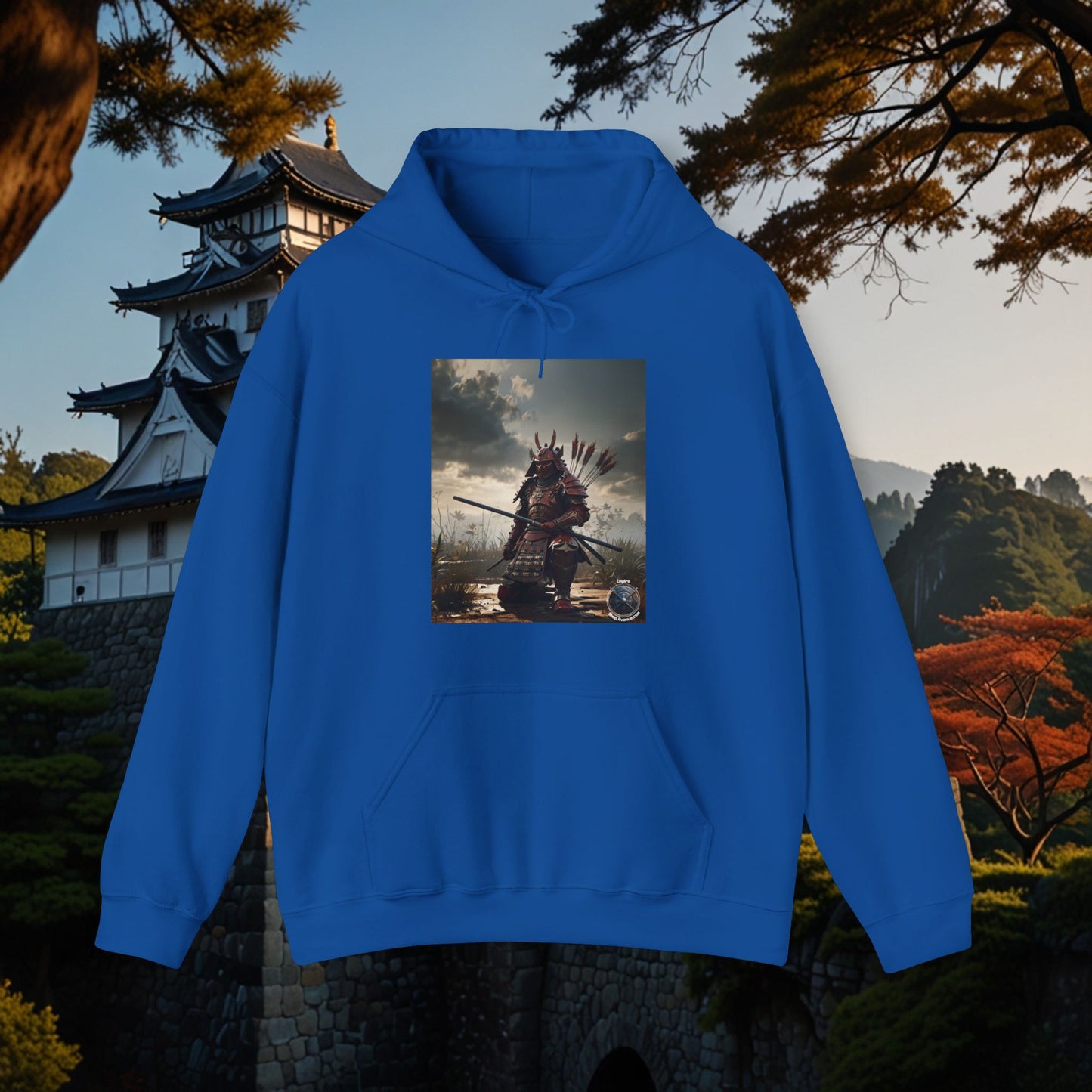 FULL RED SAMURAI Unisex Heavy Blend™ Hooded Sweatshirt
