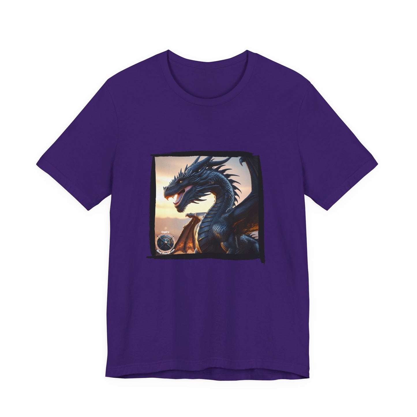 Black dragon Unisex Jersey Short Sleeve Tee - Black dragon t-shirt