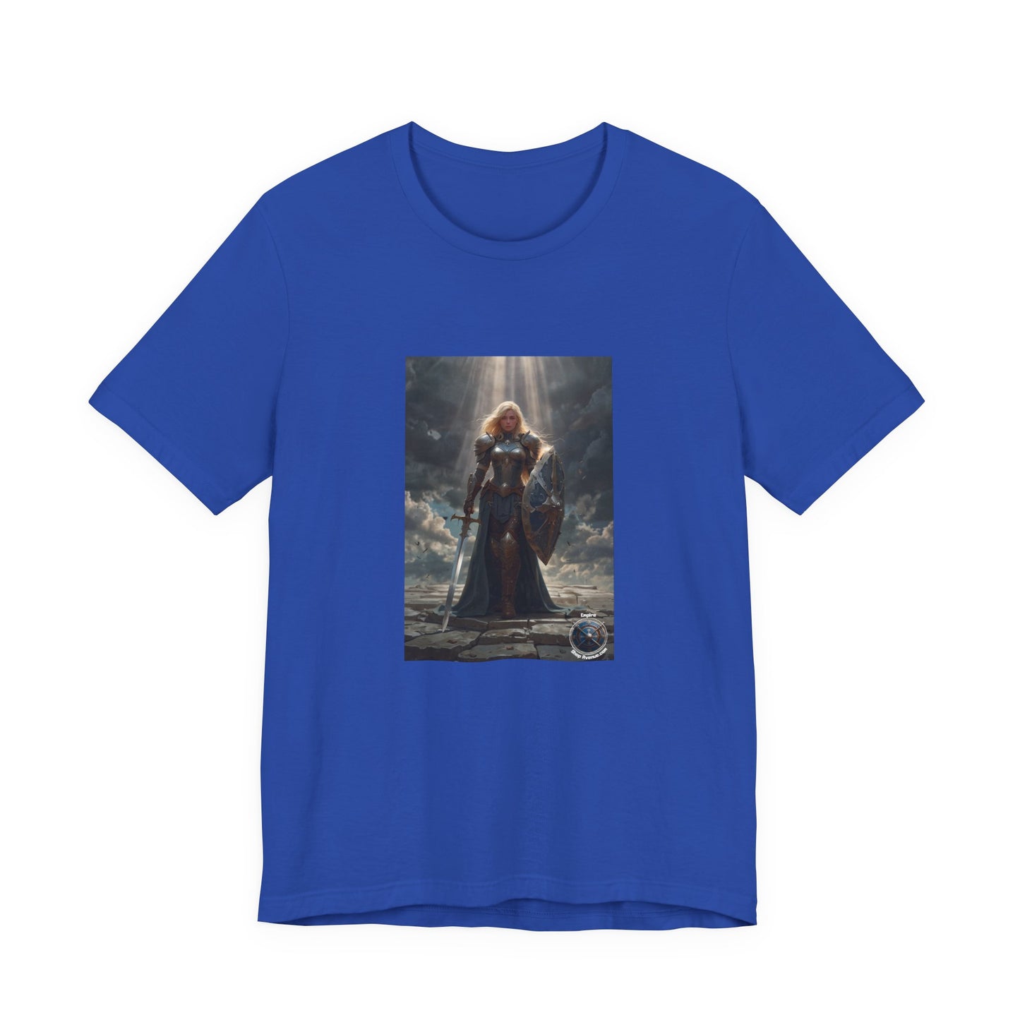 JOAN OF ARK LIKE FEMALE WARRIOR Unisex Jersey Short Sleeve Tee