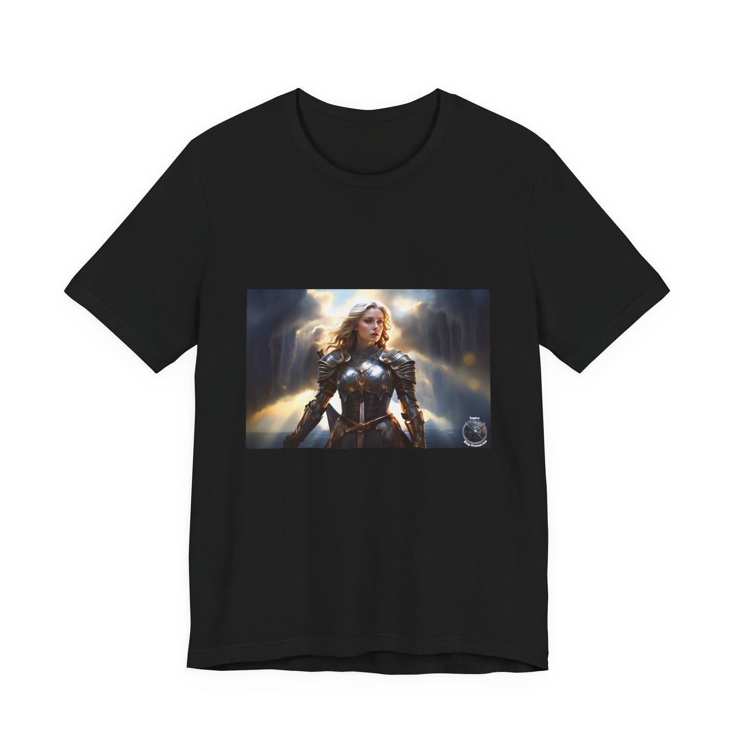ARMORED WOMAN WARRIOR Unisex Jersey Short Sleeve Tee