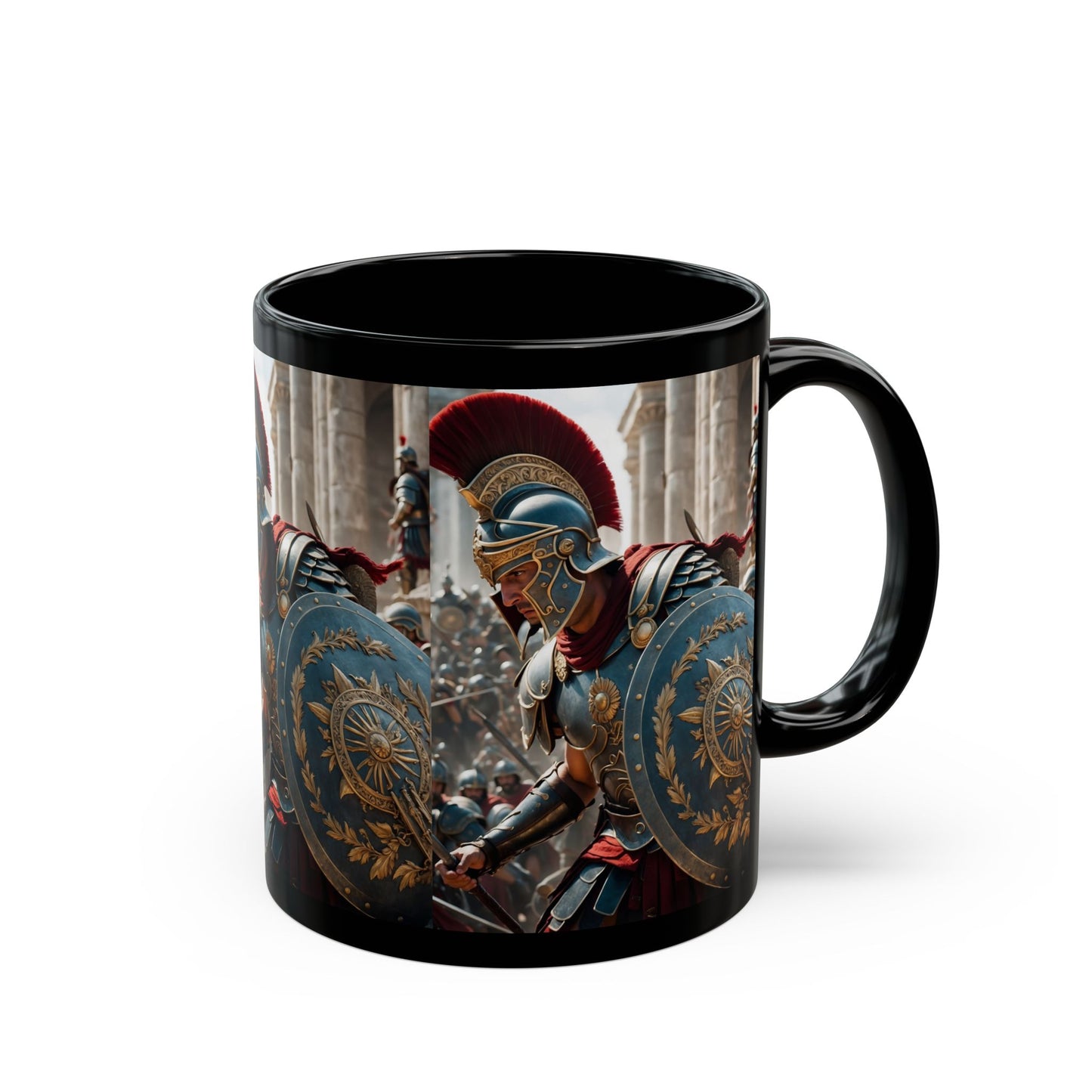 GREEK LEGENDARY HOPLITE Black Mug (11oz, 15oz)