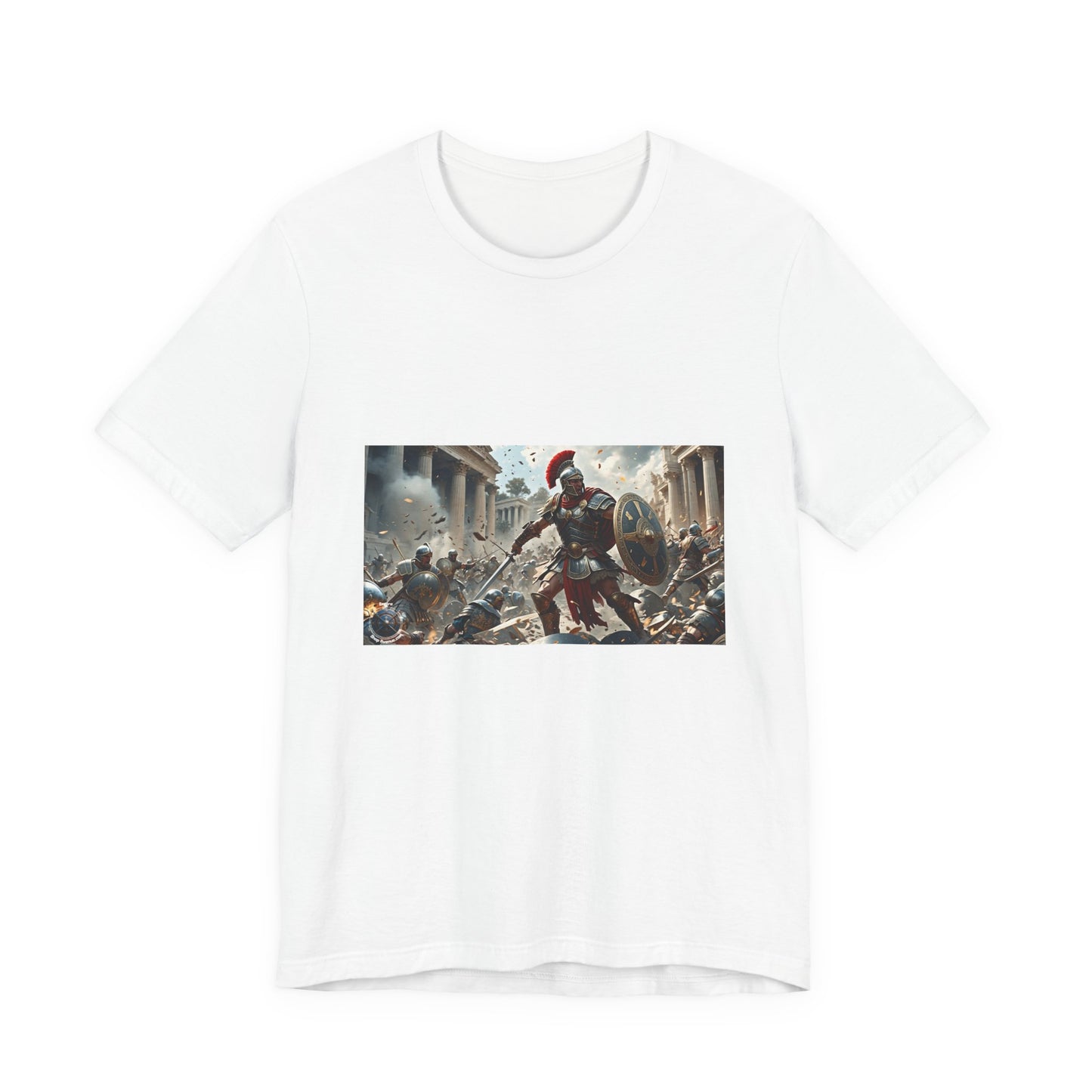 GREEK BATTLE SCENE Unisex Jersey Short Sleeve Tee