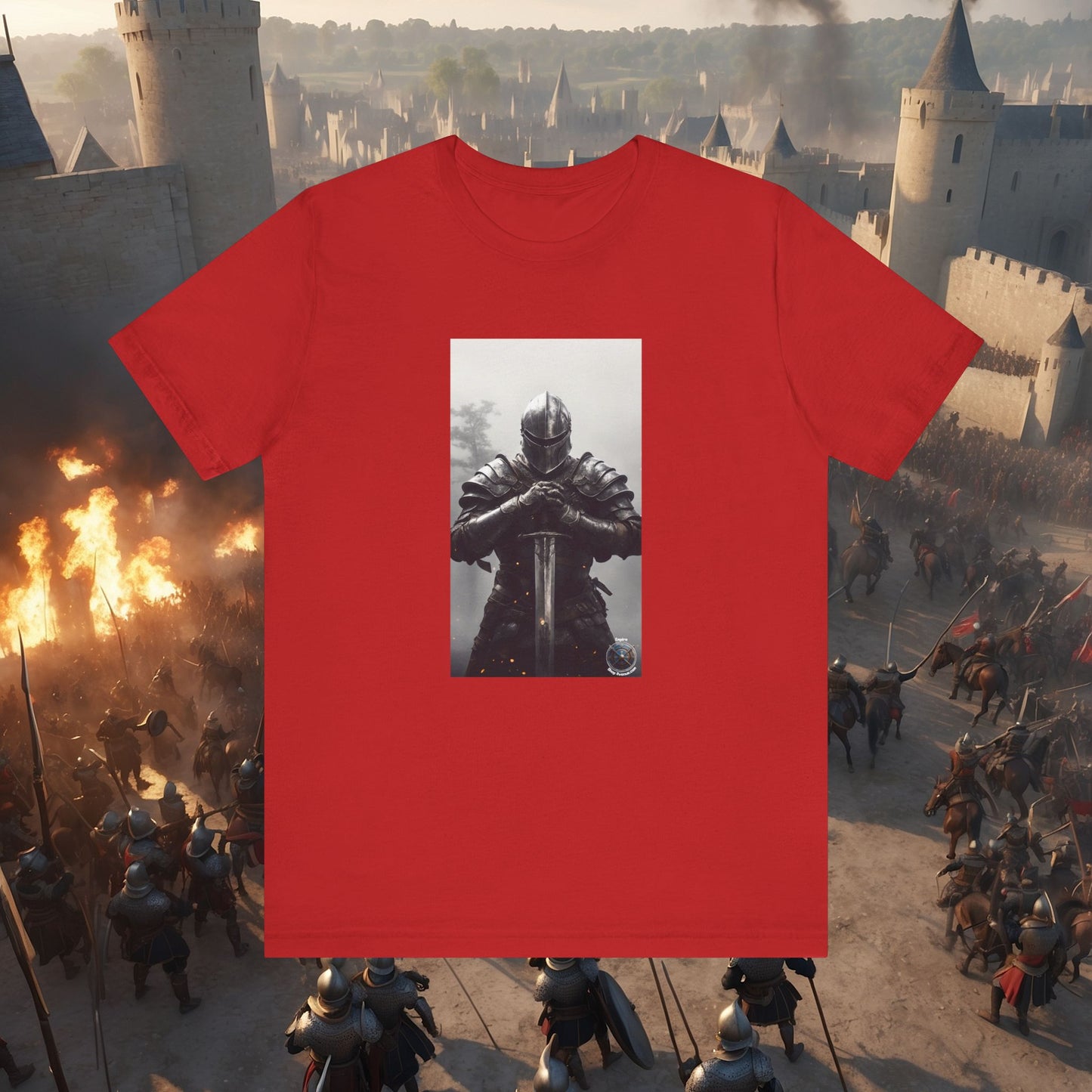 FULL PLATE ARMOR KNIGHT Unisex Jersey Short Sleeve Tee